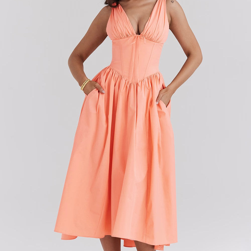 Kateřina – Exklusive romantische Midi-Kleid