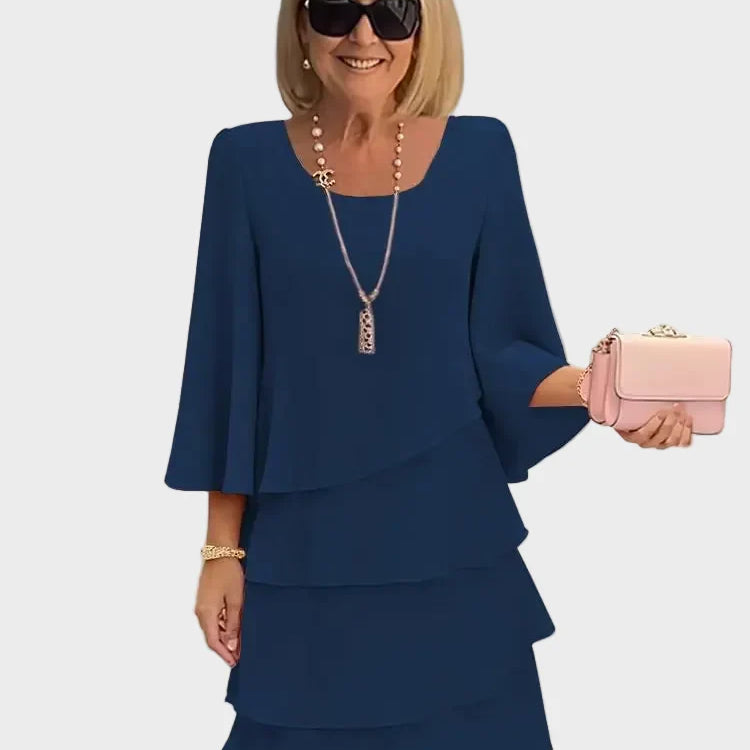 Élise – Elegante Kleid mit lockerer Passform und Rüschen