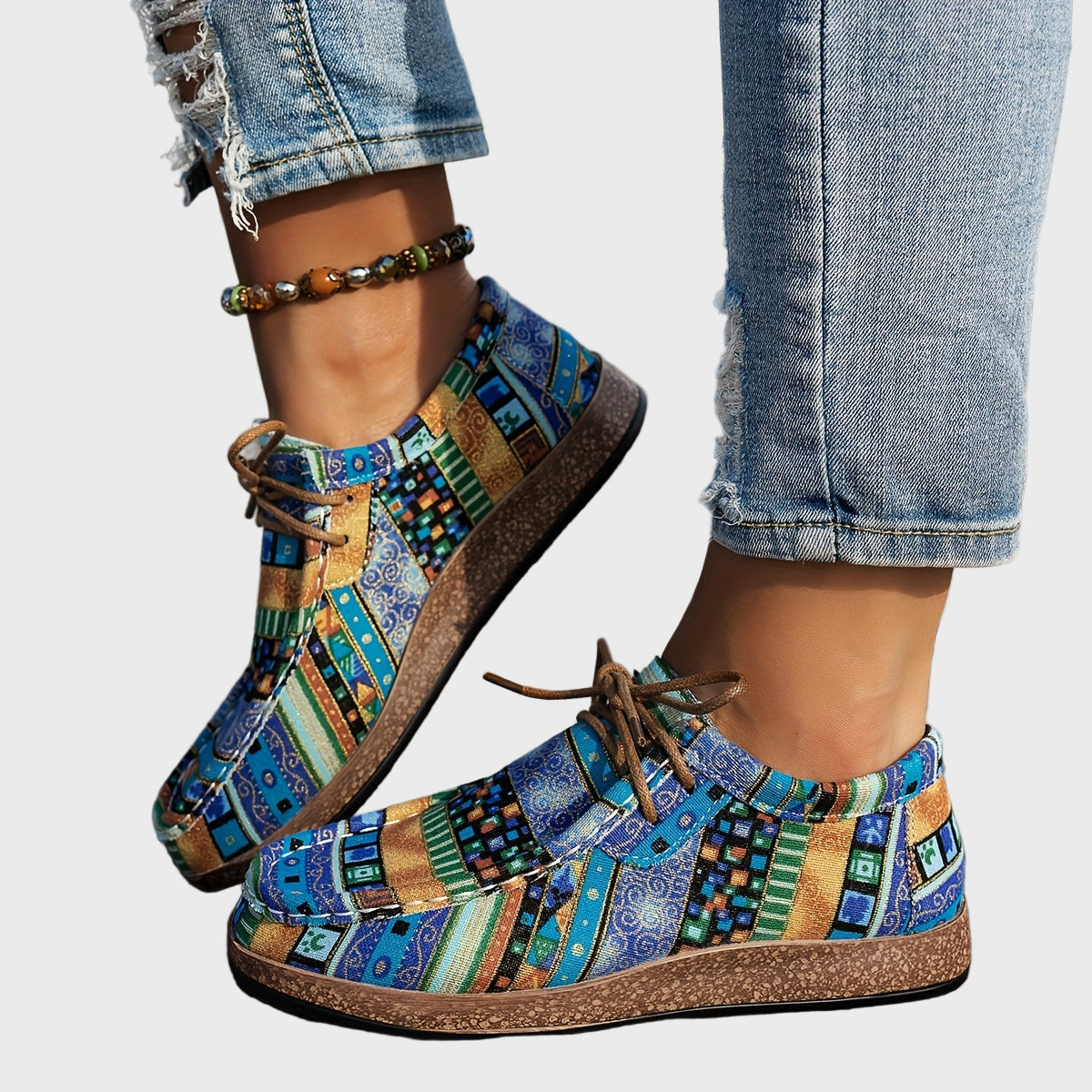 Beáta - Bunte Boho-Schuhe