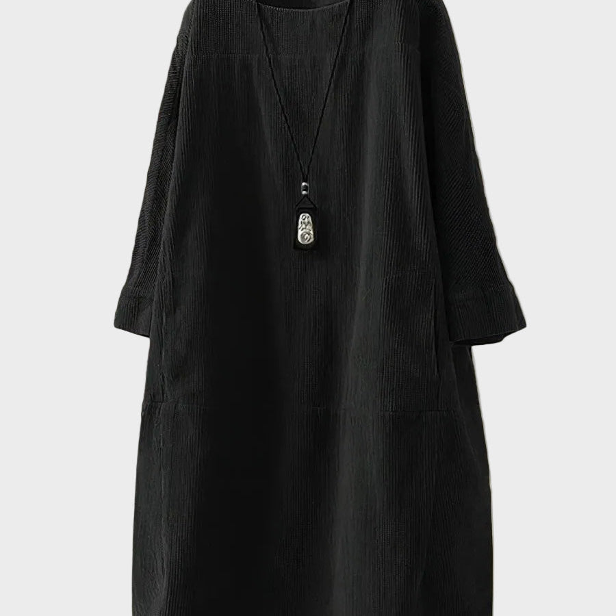 Ella - Midi aus feinem Cord mit lockerer Passform