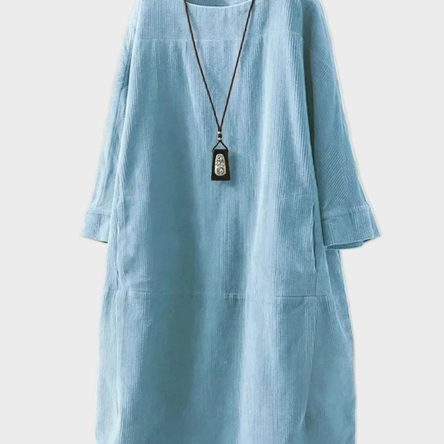 Ella - Midi aus feinem Cord mit lockerer Passform