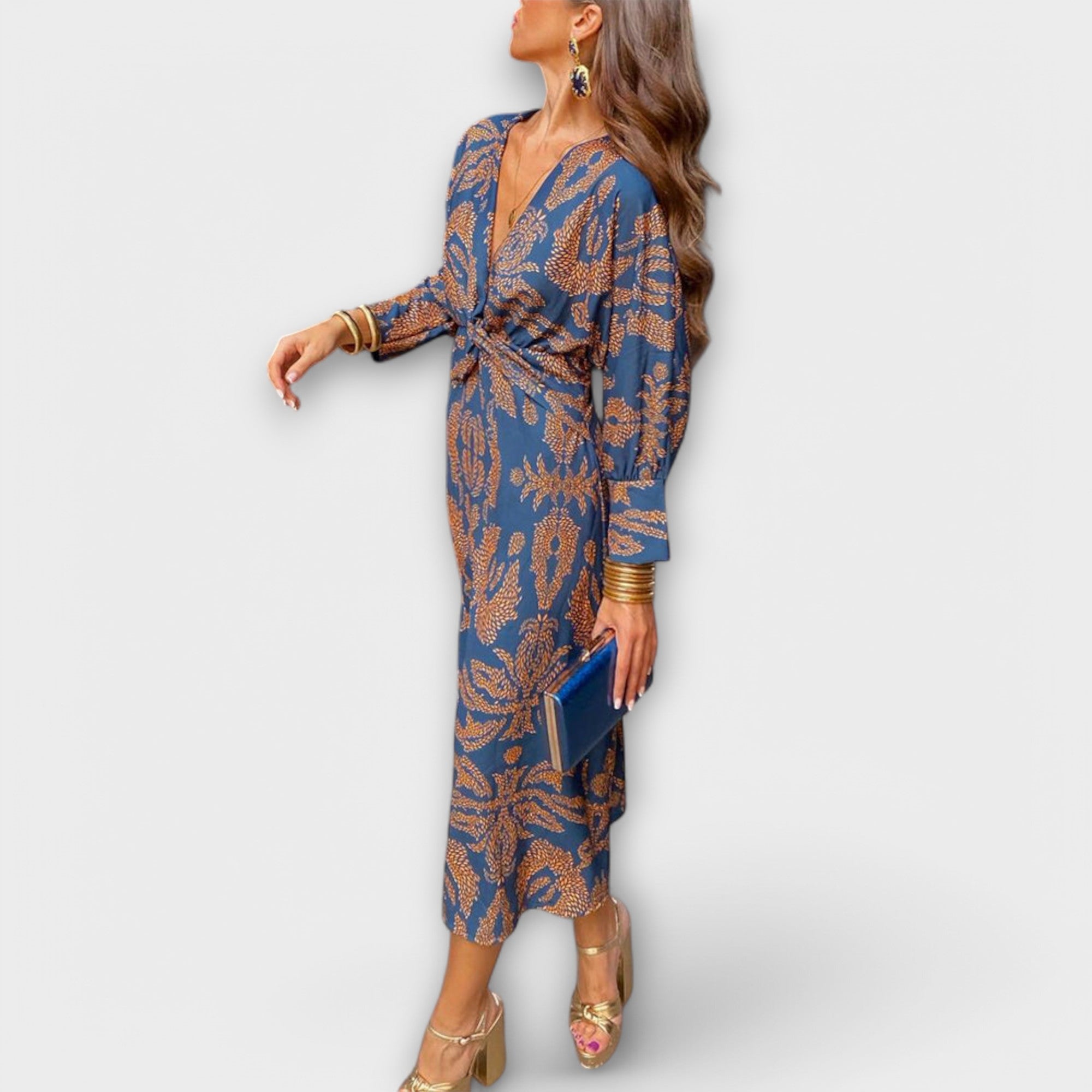 Milada - Elegantes Kleid mit langen Ärmeln