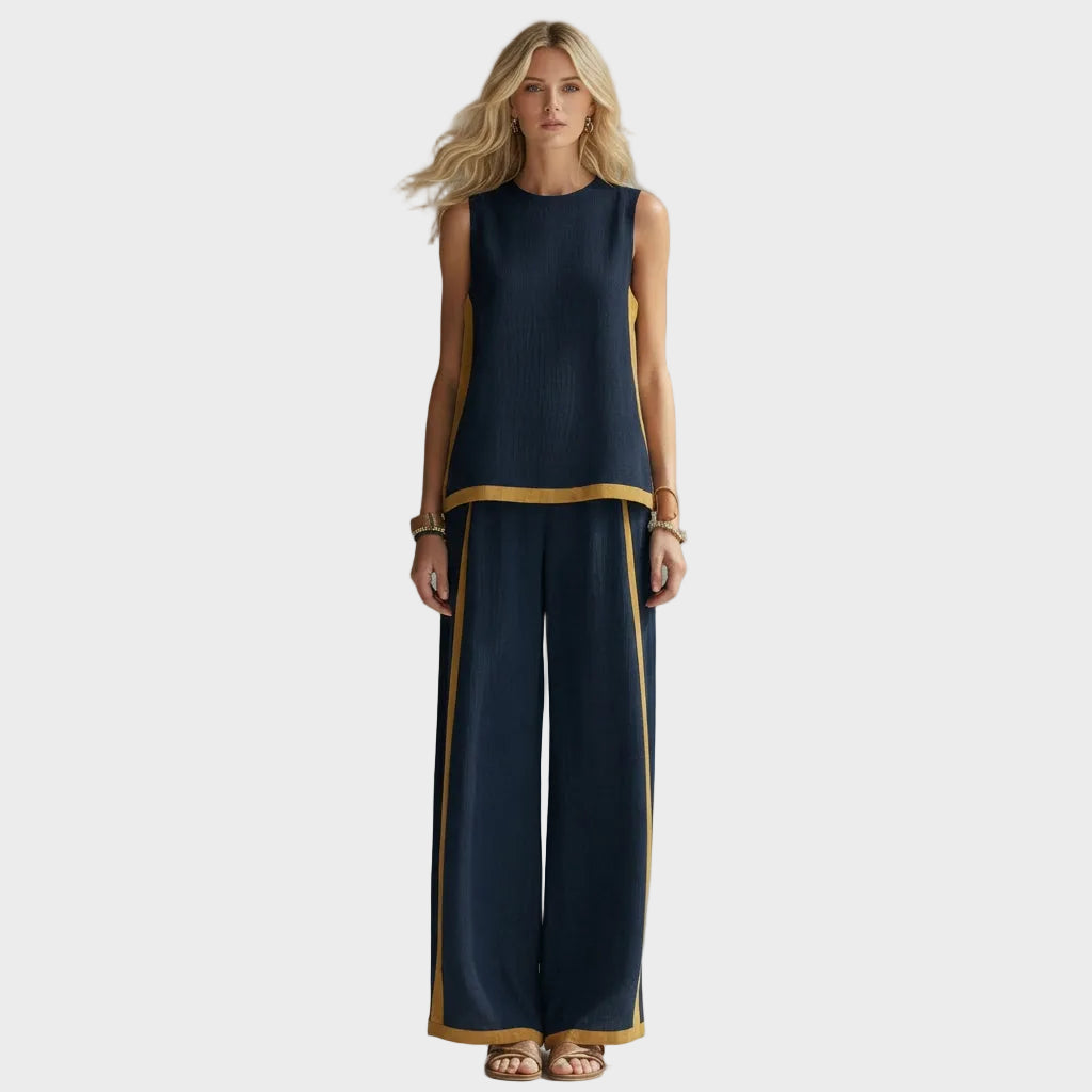 Teresa - Elegantes Set aus Leinenkleidung